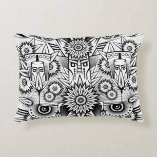 Almofada Decorativa Design de Tribo Artístico