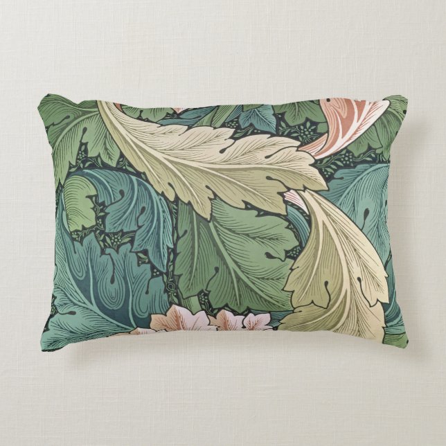 Almofada Decorativa Design do papel de parede do "Acanthus", 1875 (Frente)