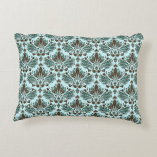 Almofada Decorativa Design floral 2 do teste padrão de Brown & do
