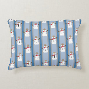 Almofada Decorativa Detetive Snowman, divertido e Rico