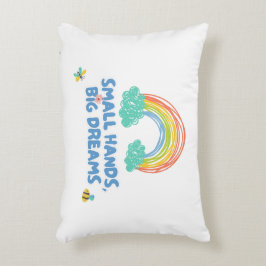 Almofada Decorativa Dia das crianças felizes Mãos Pequenas, Grandes So