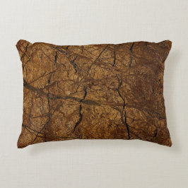 Almofada Decorativa Dia de os pais de Padrão de Pedra Marrom