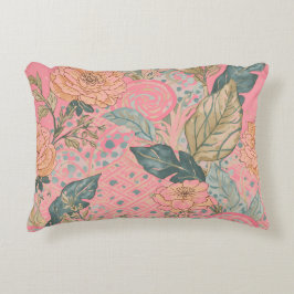 Almofada Decorativa Dia dos Namorados,Rosa,Flores Lindas,Moderno, Tend