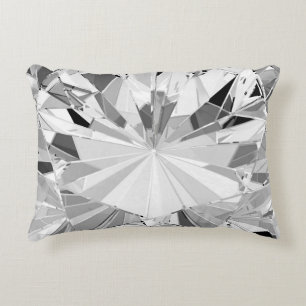 Almofada Decorativa Diamante Realista: Fechamento de Textura 3D