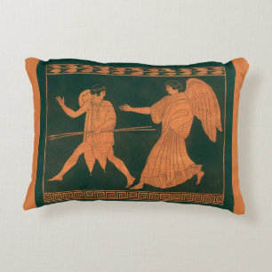 Almofada Decorativa Diana e um Anjo, Mitologia Romana Vintage