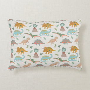 Almofada Decorativa Dinossauros Desenho Infantil Boho Quarto de Dinoss
