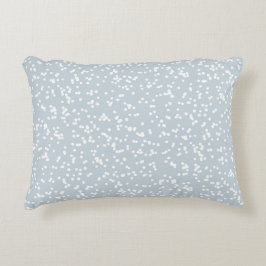 Almofada Decorativa Ditsy Dots Pattern - White on Dusty Blue