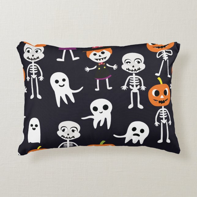Almofada Decorativa Diversão e Assombroso Halloween (Frente)