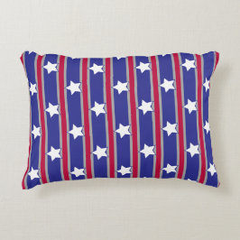Almofada Decorativa Diversão e Fantasia Estrelas e Listras Patrióticas