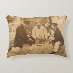 Almofada Decorativa Divertimento de 1914 na praia na Alemanha RPPC