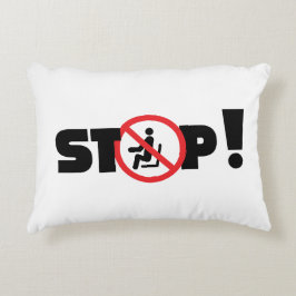 Almofada Decorativa Do not sit here. Ga hier niet zitten op deze stoel