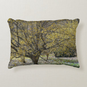 Almofada Decorativa Dogwood da cereja de cornalina e glória da neve
