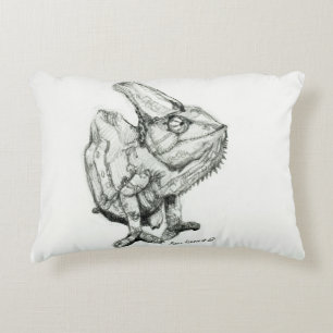 Almofada Decorativa Dois camaleões, Derpy e sonolento, dobro tomado
