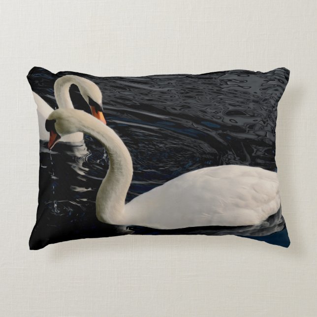 Almofada Decorativa Dois Cisnes (Frente)