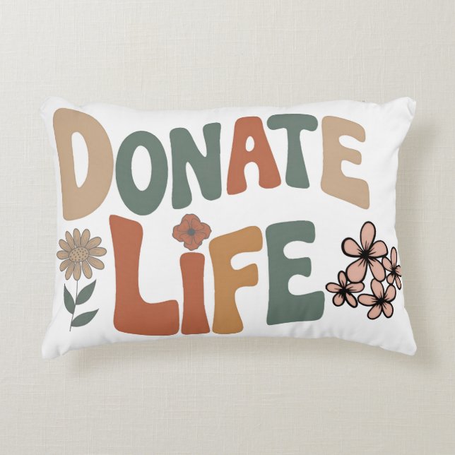 Almofada Decorativa Donate Life (Frente)