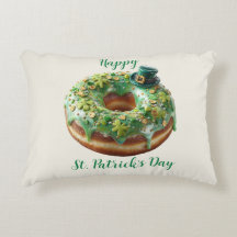 Donut do Dia de São Patrício Feliz com Chapéu de L