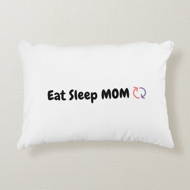 Almofada Decorativa Dormir Mãe Repetir o amor das mães (Frente)