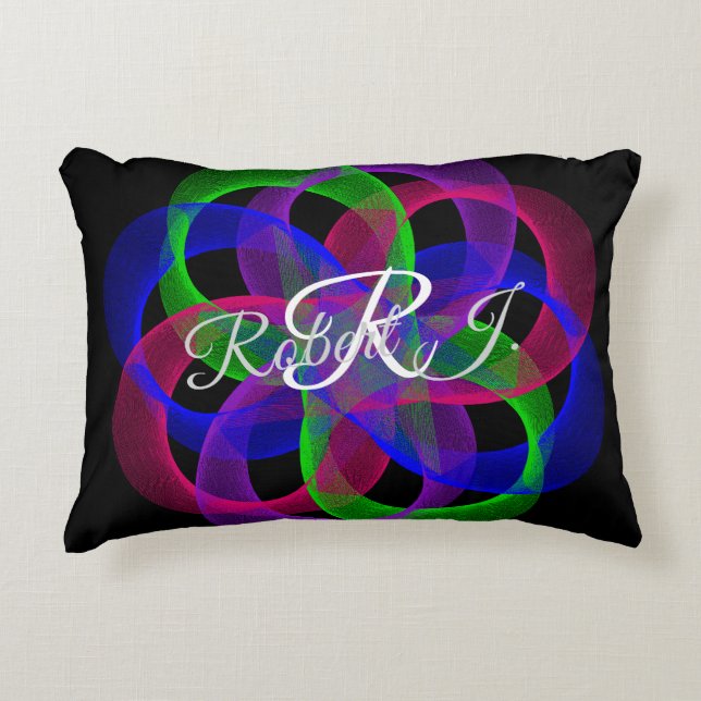 Almofada Decorativa Double Loop Mesh Geometric Accent Pillow (Frente)