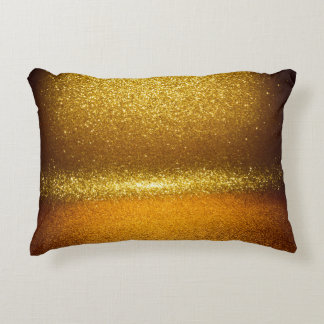 Almofada Decorativa Douradas luzes brilhantes, textura de natais vinta