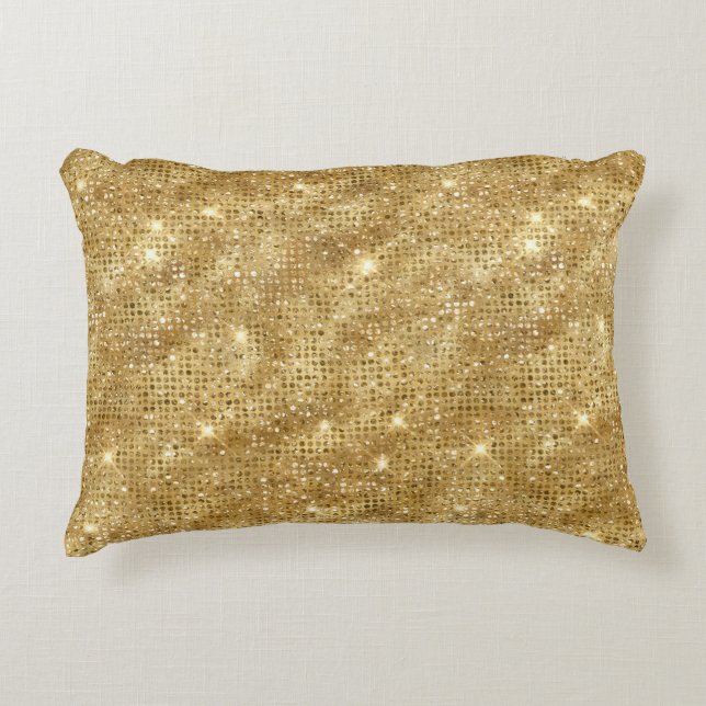 Almofada Decorativa Dourado brilho (Frente)