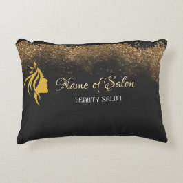 Almofada Decorativa Dourado e preto