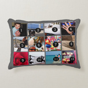 Almofada Decorativa Doze de suas fotos para tornar seu próprio presen