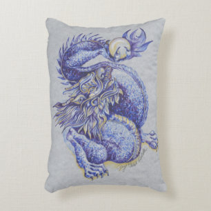 Almofada Decorativa Dragão Azul