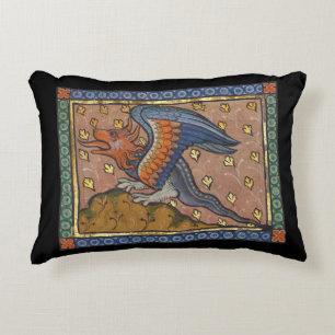 Almofada Decorativa Dragão Bestiário Medieval c. 1270