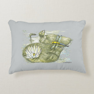 Almofada Decorativa Dragonfly & Lily Pad Travesseiro decorativo Polar