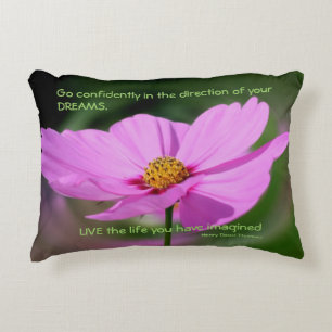 Almofada Decorativa Drew Cota Cosmos Flower Inspirational