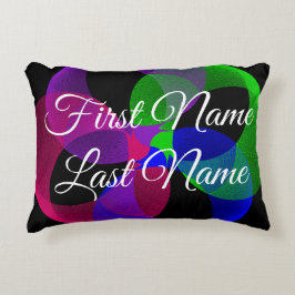 Almofada Decorativa E Se O Travesseiro De Ênfase De Fusão Geométrica D