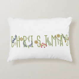 Almofada Decorativa É Travesseiro de Destaque de Natal