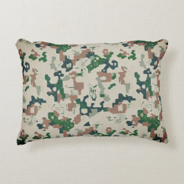 Almofada Decorativa Earth Pixel Woodland 