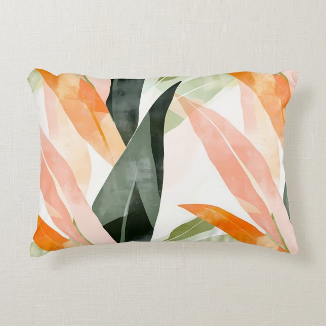 Almofada Decorativa Earthy Abstract Leaf Pattern  (Frente)