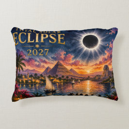 Almofada Decorativa Eclipse Total Solar 2027 Egito