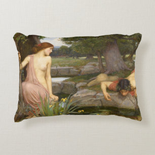 Almofada Decorativa Eco e narciso por John William Waterhouse