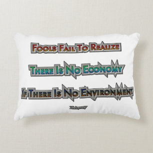 Almofada Decorativa Economia vs Ambiente