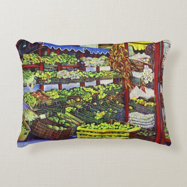 Almofada Decorativa Eddie's Market, Hungria (Frente)