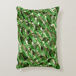Almofada Decorativa Efeito verde claro na parede e bolhas esbranquiçad