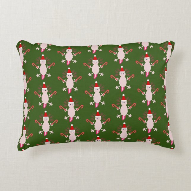 Almofada Decorativa Eixo Natal Bastante Patterno, Dois Lados (Frente)