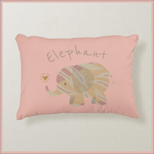 Almofada Decorativa Elefante Abstrato