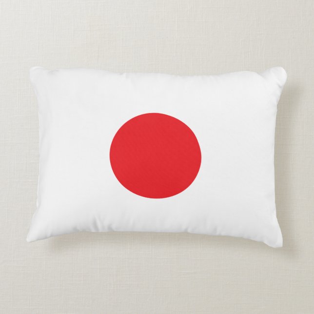 Almofada Decorativa Elegant Japan Flag Inspired Minimal (Verso)