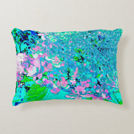 Almofada Decorativa Elegante Cor-de-rosa e azul