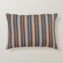 Elegante Listra de Ticking Azul Marinho Rosa