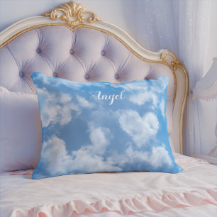 Almofada Decorativa Elegante Modelo Azul em Forma de Coração