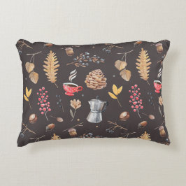 Almofada Decorativa Elementos botânicos inspirados na fantasia