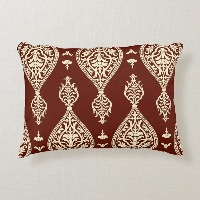 Almofada Decorativa Elementos de vindima sobre fundo escuro (Frente)