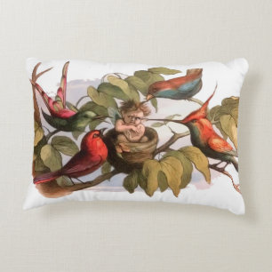 Almofada Decorativa Elf Bird Sprite Pixie Brownie Fairy Tale