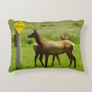 Almofada Decorativa Elk Crossing California Wildlife