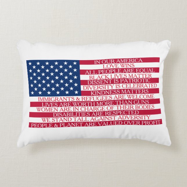 Almofada Decorativa Em nosso travesseiro americano (Frente)